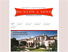 Tablet Screenshot of munyonandsons.com
